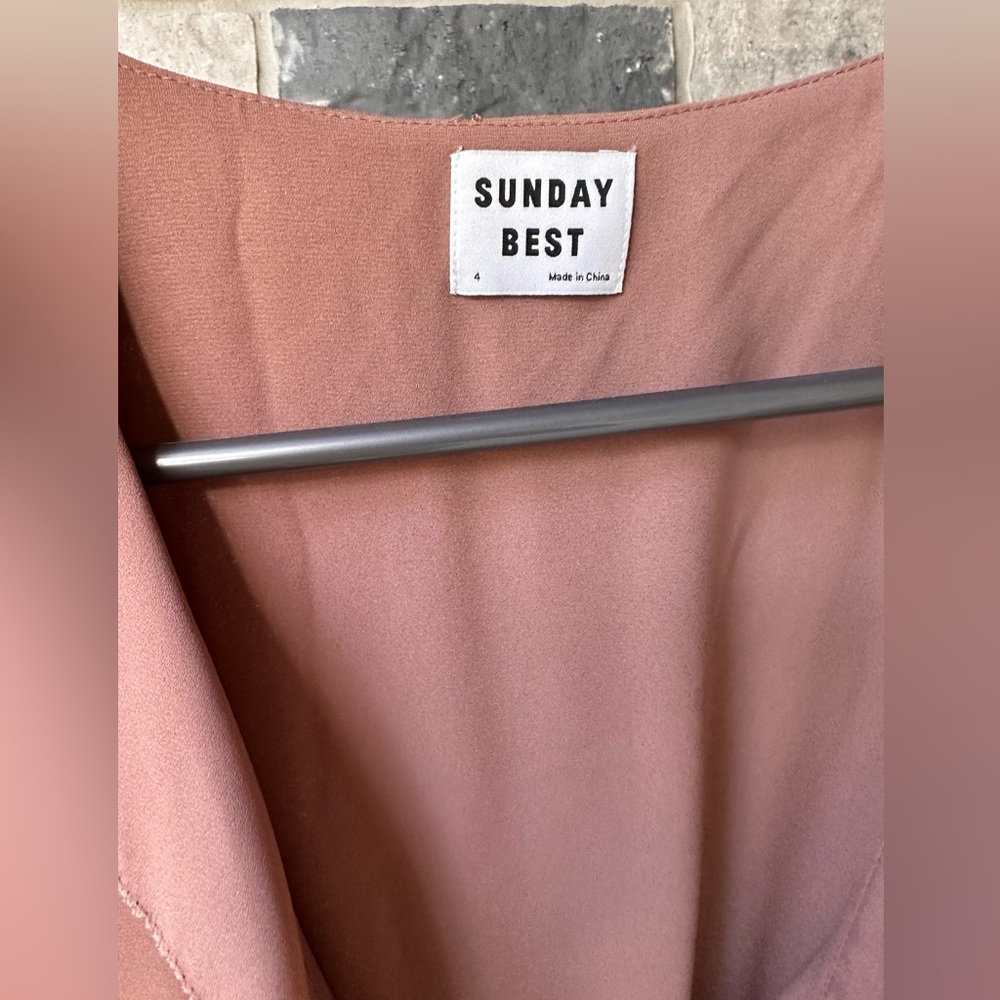 Sunday best ruffle wrap dress